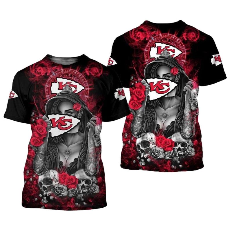 Nfl Kansas City Chiefs Limited Edition All Over Print T Shirts Size S 5Xl New0085103 7L7T5
