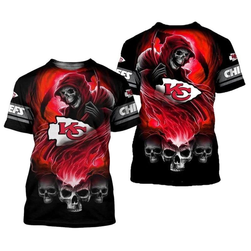 Nfl Kansas City Chiefs Limited Edition All Over Print T Shirts Size S 5Xl New0088103 Xxc2I