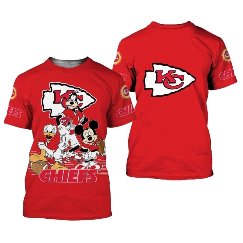Nfl Kansas City Chiefs Limited Edition All Over Print T Shirts Size S 5Xl New0090103 Tagw2