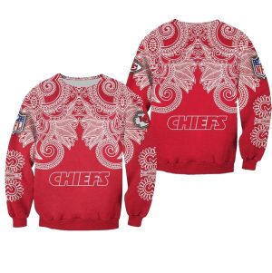 Kansas City Chiefs Bandana Skull AOP Sweatshirt