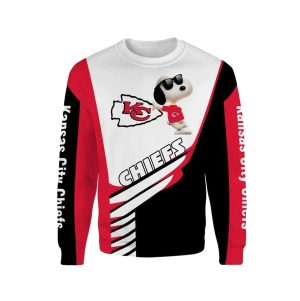 Kansas City Chiefs Logo And Snoopy AOP Sweatshirt