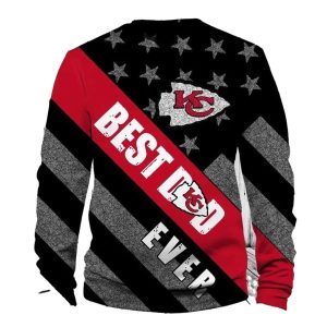 Kansas City Chiefs Best Dad Ever AOP Sweatshirt