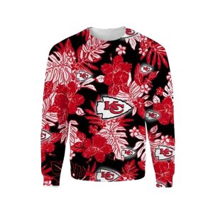 Kansas City Chiefs Tropical Logo AOP Sweatshirt