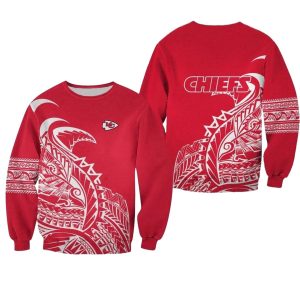 Kansas City Chiefs Logo Red AOP Sweatshirt