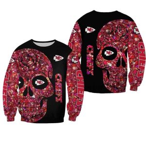 Kansas City Chiefs Tattoo Skull AOP Sweatshirt