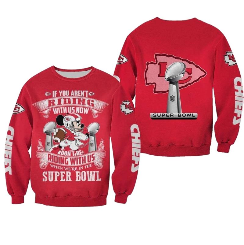 Nfl Kansas City Chiefs Mickey Mouse Limited Edition All Over Print Sweatshirt Ptl0002103885741 Z0C5A