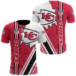 Kansas City Chiefs Red White Aop Aop Shirt