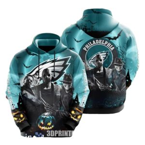 Philadelphia Eagles Honor Halloween All Over Print Hoodie