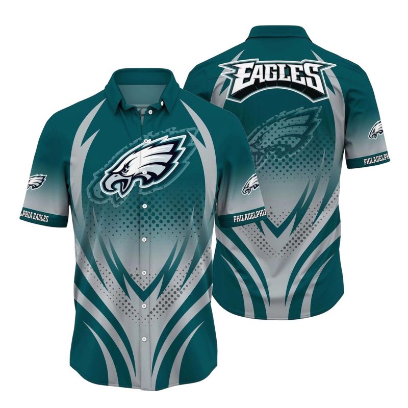 Nfl Philadelphia Eagles Button Down Shirt 3D Print H04Fs 5030 Beoiu