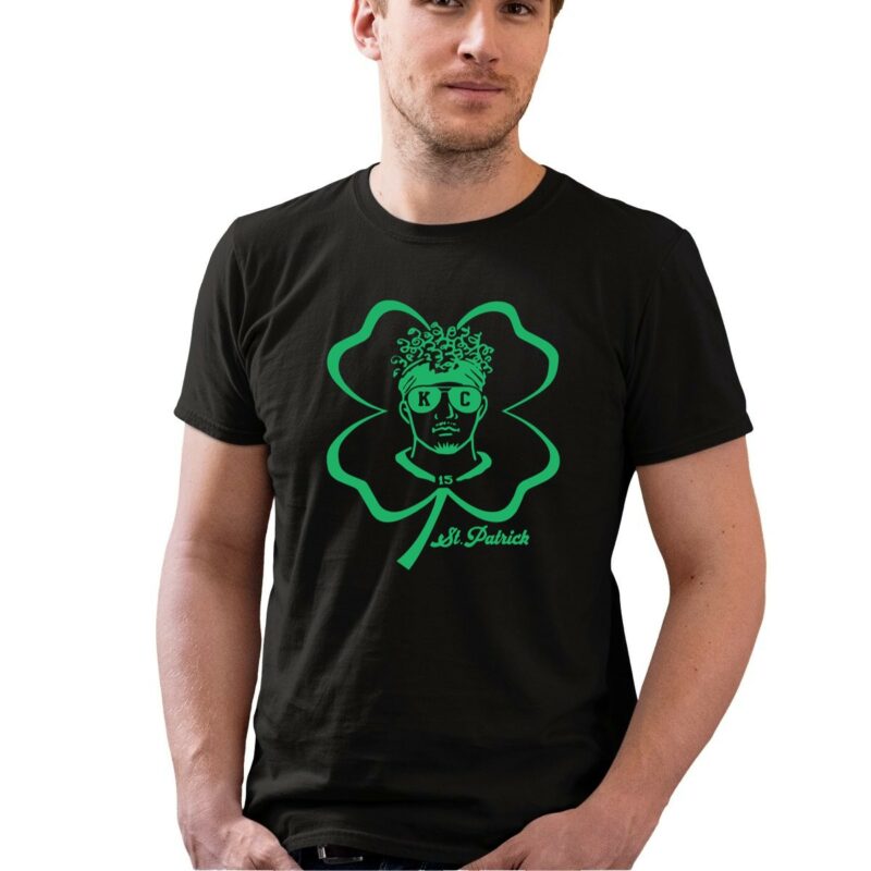 Patrick Mahomes Kansas City Chiefs With St Patricks Day Shamrock 0 T Shirt.jpg