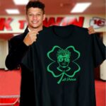 patrick mahomes kansas city chiefs with st patricks day shamrock 3 t shirt.jpg