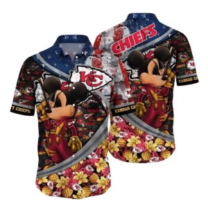 Patriotic Chiefs Mickey Mouse Aloha Hawaiian Shirt – Unisex Graphic Tee