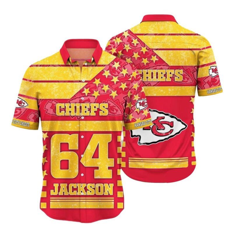 Personalized And Number Kansas City Chiefs Star Hawaiian Shirt 1536X1536 1