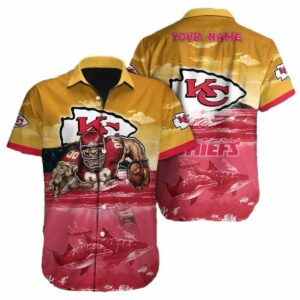 Personalized Kansas City Chiefs Graphic Hawaiian Shirt – Unisex Aloha Tee