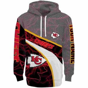 personalized kansas city chiefs hexagonal mesh red black gray hoodie best selling.jpg