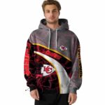 personalized kansas city chiefs hexagonal mesh red black gray hoodie latest model.jpg