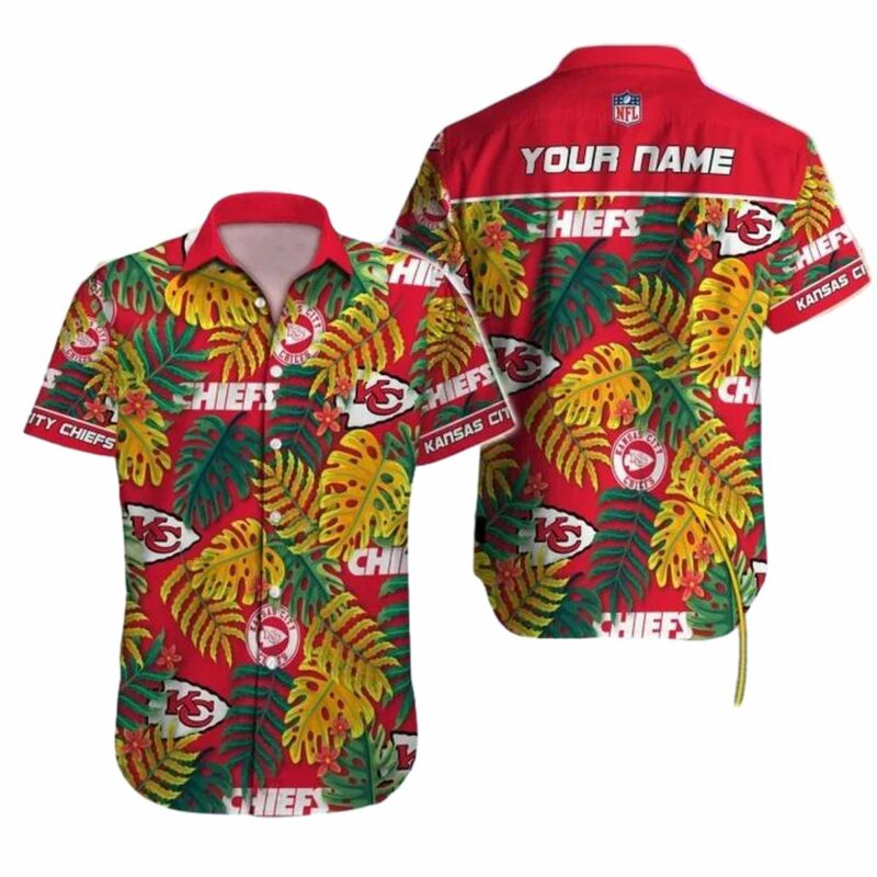 Personalized Kansas City Chiefs Island Vibes Hawaiian Shirt