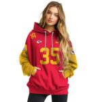personalized kansas city chiefs minimal design red hoodie high quality.jpg