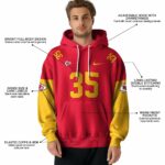 personalized kansas city chiefs minimal design red hoodie latest model.jpg