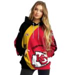 personalized kansas city chiefs minimalist design red black hoodie high quality.jpg
