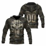 personalized kansas city chiefs punisher barbed wire hoodie.jpg