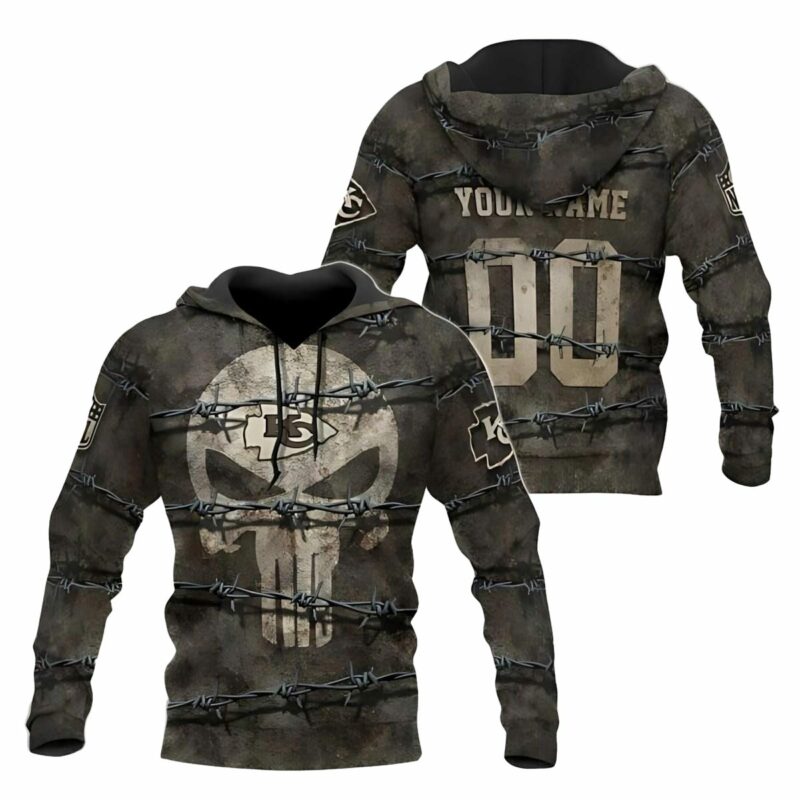 Personalized Kansas City Chiefs Punisher Barbed Wire Hoodie.jpg