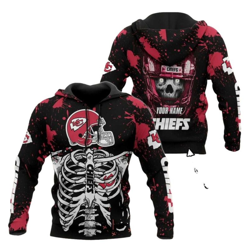 Personalized Kansas City Chiefs Skull Armor Brush Hoodie.jpg