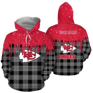 personalized kansas city chiefs sparkle plaid hoodie.jpg