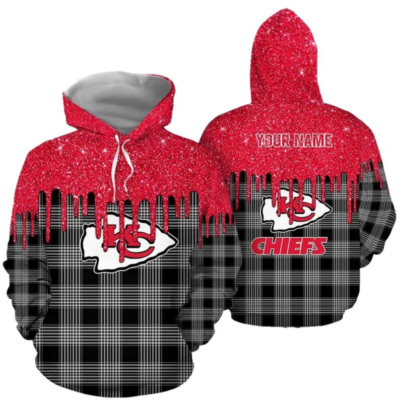 Personalized Kansas City Chiefs Sparkle Plaid Hoodie.jpg