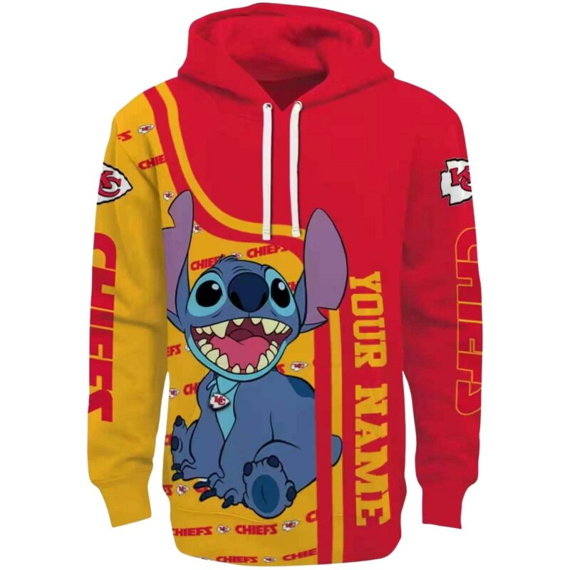 Personalized Kansas City Chiefs Stitch Red Hoodie Best Selling.jpg