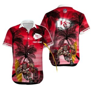Personalized Kansas City Chiefs Sunset Graphic Hawaiian Shirt – Unisex Gift