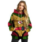 personalized kansas city chiefs superhero armor red green hoodie high quality.jpg
