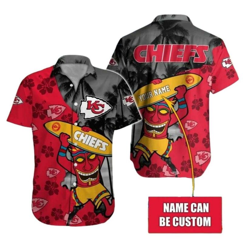Personalized Kansas City Chiefs Surf Spirit Hawaiian Shirt