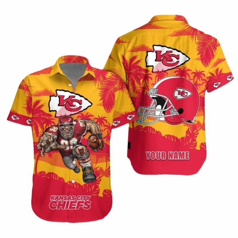 Personalized Kansas City Chiefs Tropical Warrior Hawaiian Shirt 1536X1536 1