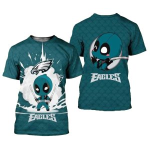 Philadelphia Eagles Deadpool AOP T-Shirt