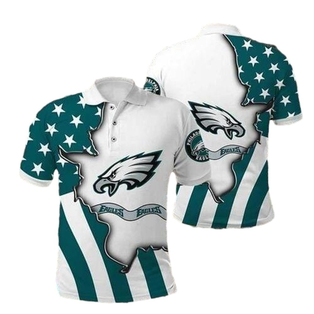 Philadelphia Eagles For Football Fan 3D All Over Print Polo Shirt 4368 Csom5