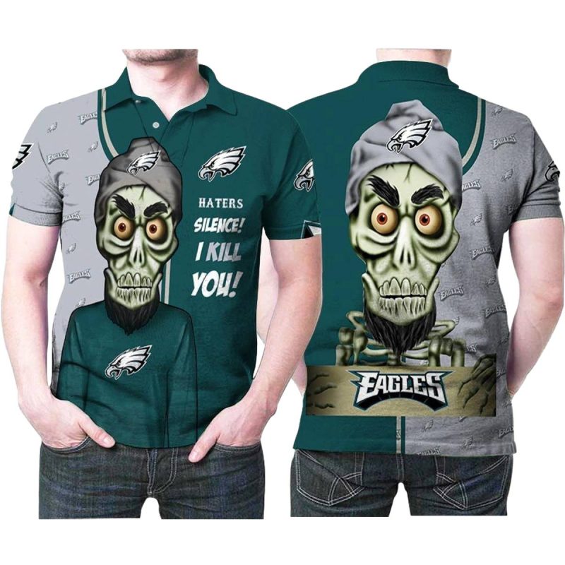 Philadelphia Eagles Haters Silence The Dead Terrorist 3D All Over Print Polo Shirt 3732 Ixozq