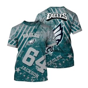 Personalized Philadelphia Eagles Logo Vintage AOP T-Shirt