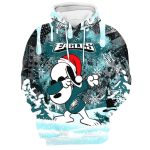 Philadelphia Eagles Snoopy Dabbing The Peanuts All Over Print Hoodie