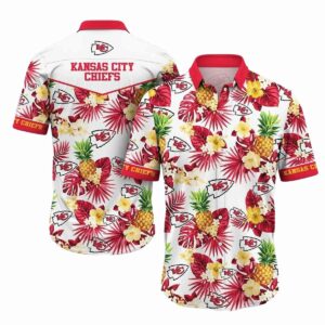 Red Pineapple Tropical KC Chiefs Hawaiian Shirt – Unisex Graphic Tee