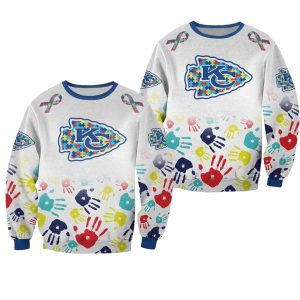 Kansas City Chiefs Special Autism Awareness Design AOP Sweatshirt