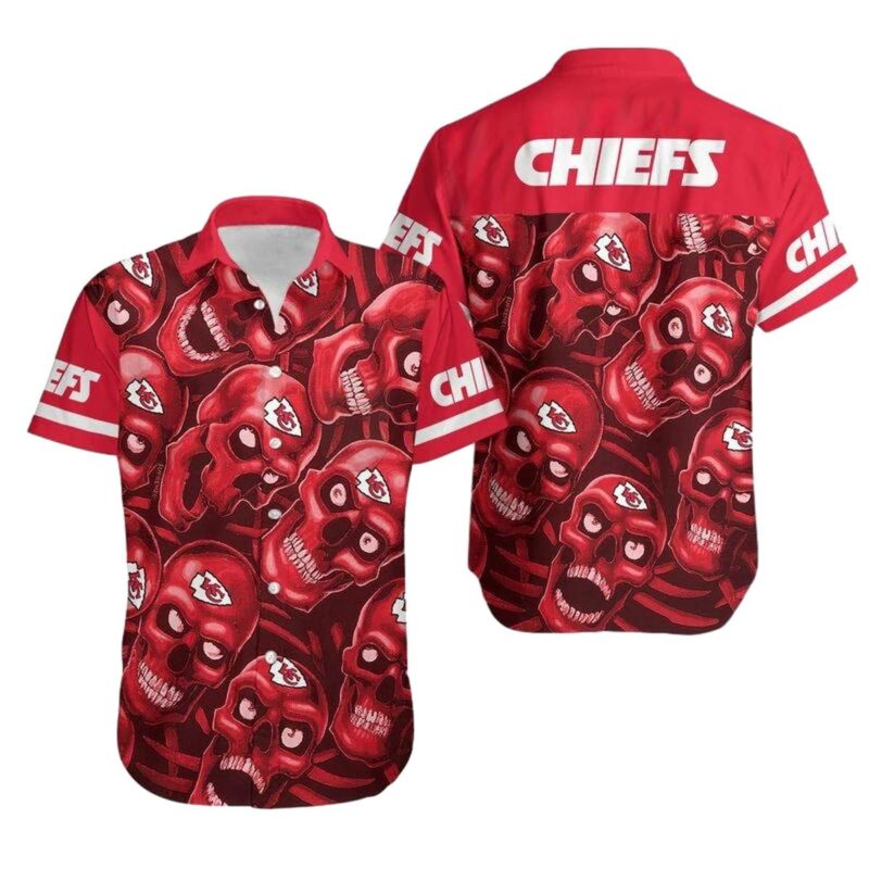 Stocktee Kansas City Chiefs Dangerous Smiling Skull Limited Edition Hawaii Shirt And Shorts Summer Collection Size S 5Xl Nla006610 1