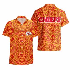 Kansas City Chiefs Tribal Graphic Hawaiian Shirt – Unisex Aloha Tee