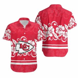 Kansas City Chiefs Red Hibiscus Graphic Hawaiian Shirt – Unisex Gift