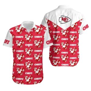Kansas City Chiefs Red White Hibiscus Graphic Hawaiian Shirt – Unisex