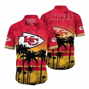 Sunset Chiefs Palm Coconut Graphic Hawaiian Shirt – Unisex Aloha Tee