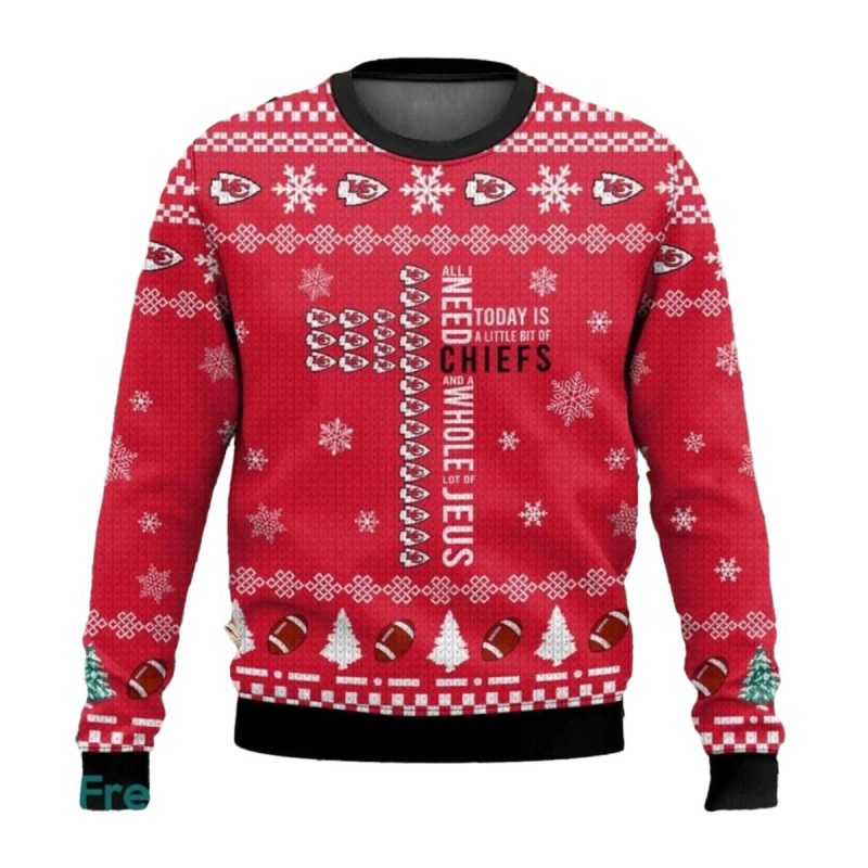 Today Is A Little Bit Of Chiefs Ugly Christmas Sweater