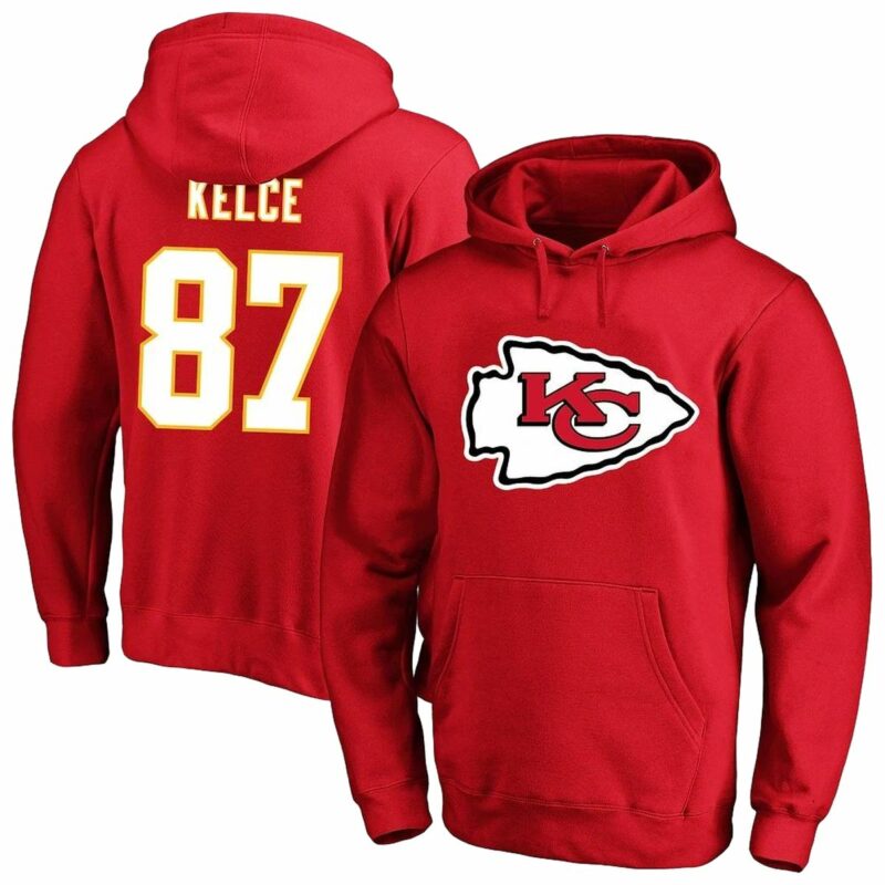 Travis Kelce 87 Red Kansas City Chiefs All Over Print Hoodie.jpg