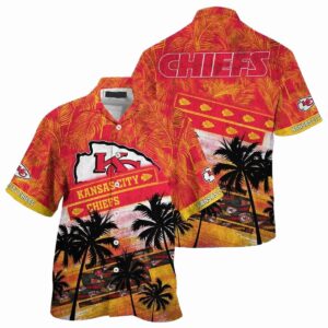 Unisex Tropical Chiefs Pride Sunset Graphic Hawaiian Shirt
