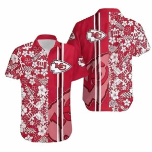 Men's Tropical Chiefs Red Floral Graphic Hawaiian Shirt – Unisex Aloha Tee